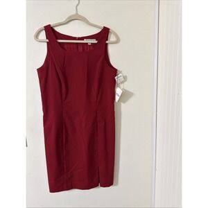 Taiga Paris Red Sleeveless Dress Style 349 Women's Size 12